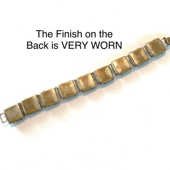 Vintage Italian Micro Mosaic Bracelet Floral Millefiori Glass Link Panel Jewelry - Picture 12 of 16